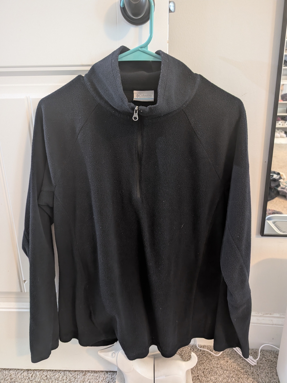 Columbia Black Half-Zip Fleece Pullover